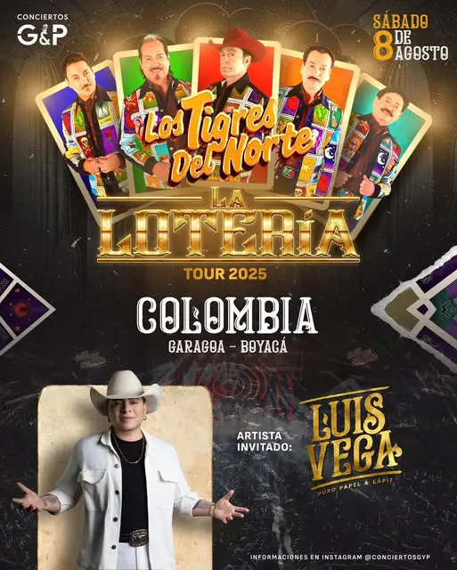 Boliviano Luis Vega abrirá concierto de los tigres del norte en Colombia Boliviano Luis Vega abrira concierto de los tigres del norte en Colombia