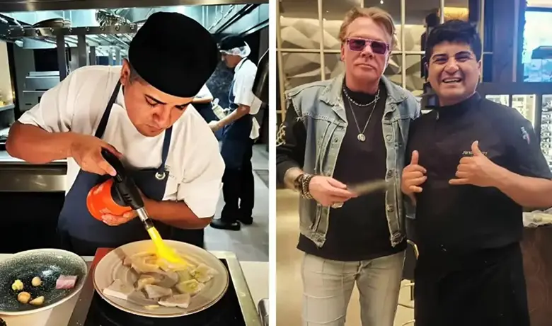 Chef despedido por foto con Axl Rose cuenta por qué sí valió la pena Chef despedido por foto con Axl Rose
