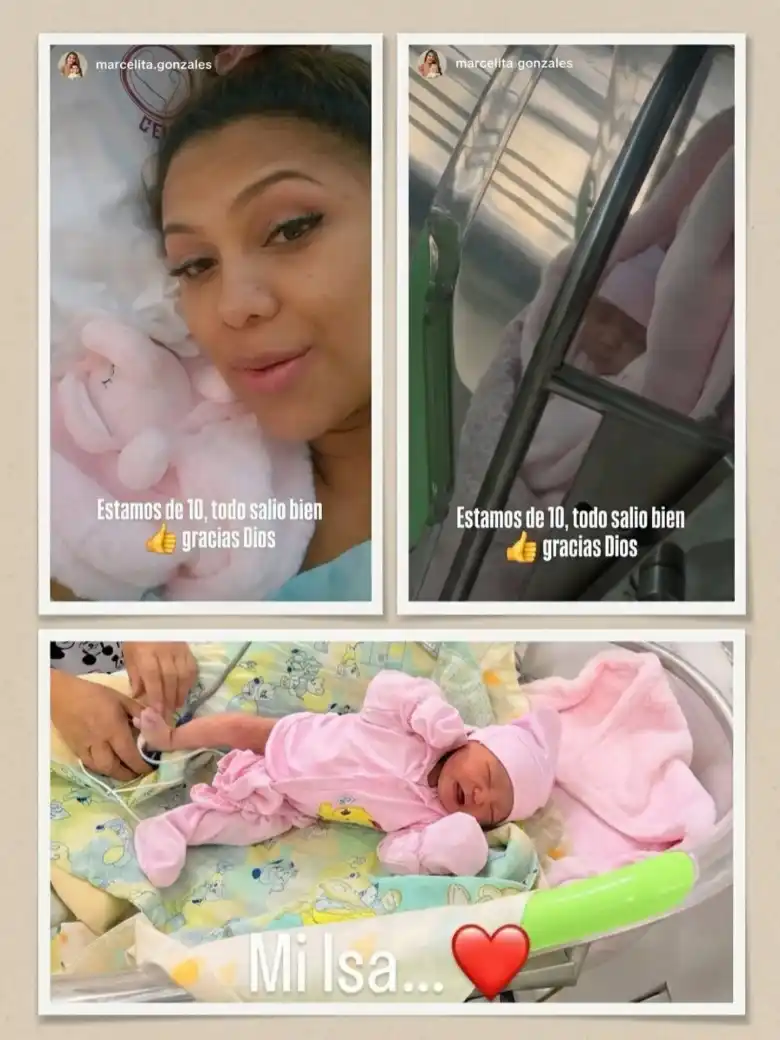 Nació Isabella, la segunda bebé de Marcela Gonzáles y Fer Velásquez Marcela Gonzales y su segunda Hija