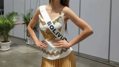Miss Bolivia se luce como ángel chiquitano en Miss Universo Miss Bolivia se luce como angel chiquitano