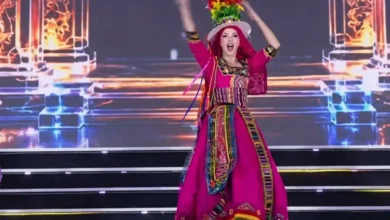Vanessa Kraljevic impacta con traje de Tinku en Miss Mundo